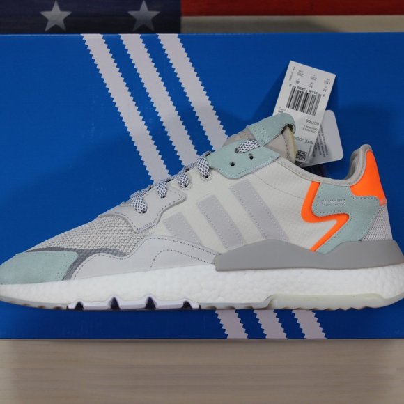 Adidas Nite Jogger Boost Running Shoe White BD7956 - Picture 1 of 11
